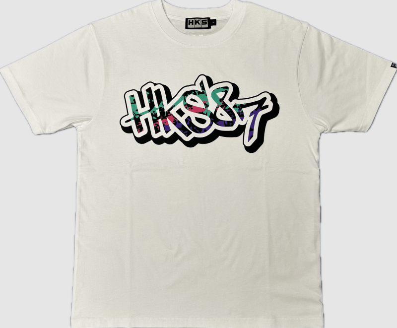 HKS T-SHIRT 87PAINT WHITE XXXL