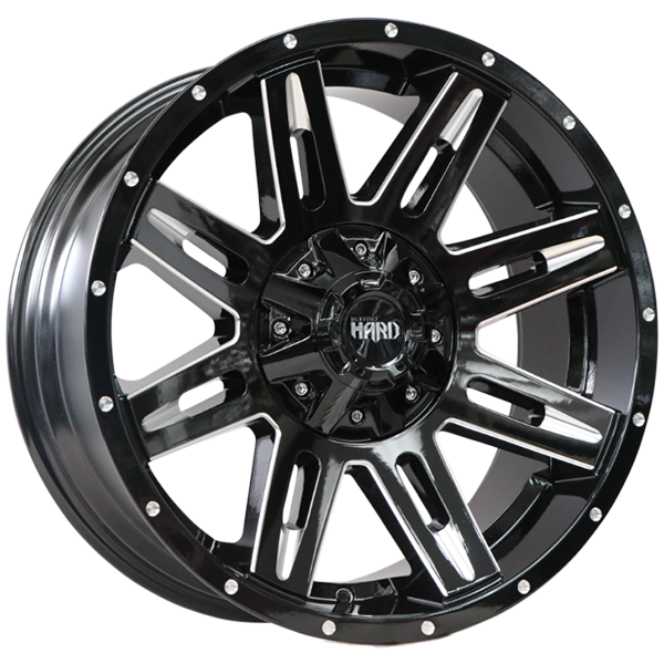 Ruffino HARD COUNTRY Gloss Black - Milled Edge 20x9 0 6x135|6x139.7mm 87.1mm