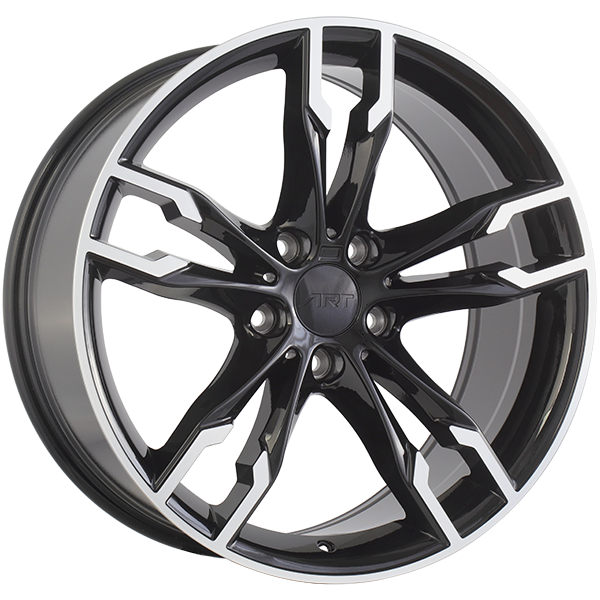 ART Replica REPLICA 165 Gloss Black - Machined Face 18x8 +25 5x112mm 66.6mm