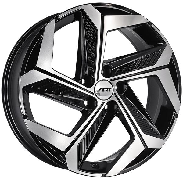 ART Replica REPLICA 222 Gloss Black - Machined Face 19x7.5 +50 5x114.3mm 67.1mm