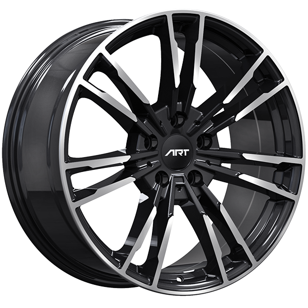 ART Replica REPLICA 228 Gloss Black - Machined Face 19x9.5 +35 5x112mm 66.6mm