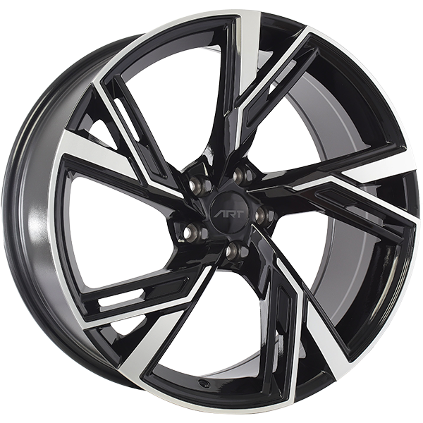 ART Replica REPLICA 230 Gloss Black - Machined Face 20x9 +25 5x112mm 66.5mm