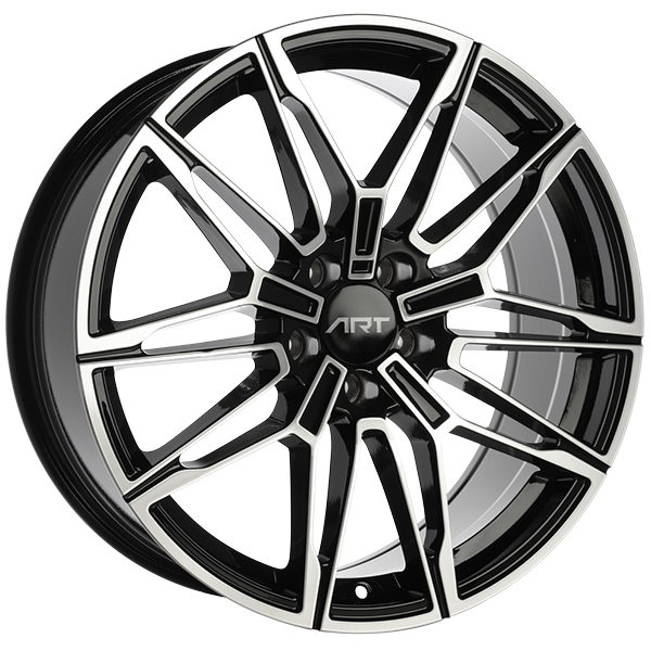 ART Replica REPLICA 275 Gloss Black - Machined Face 19x8 +25 5x112mm 66.6mm