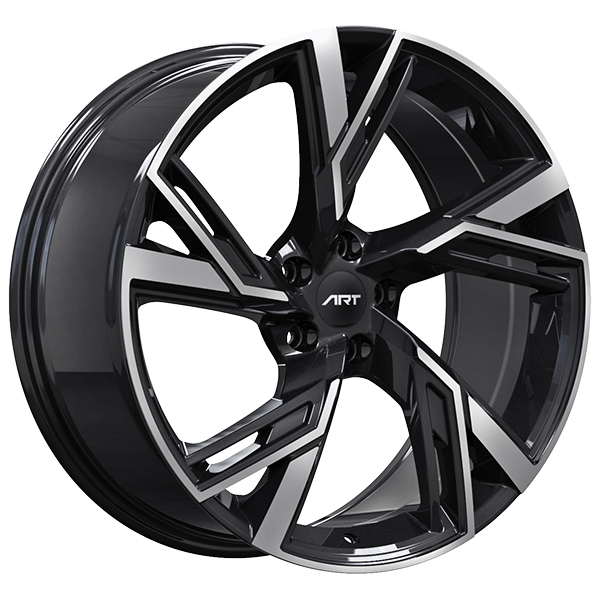 ART Replica REPLICA 230 Gloss Black - Machined Face 22x9.5 +25 5x112mm 66.5mm