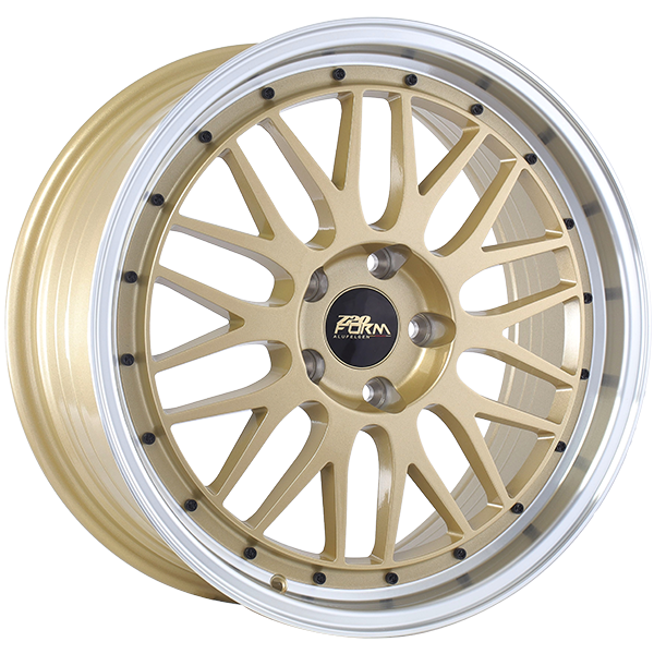 720Form FF14 Gold - Machined Lip 17x7.5 +35 5x114.3mm 73.1mm