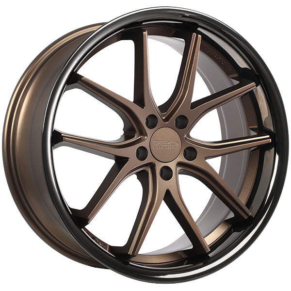720Form VANQUISH Satin Bronze Face - Black Stainless Lip 20x9 +35 5x114.3mm 73.1mm