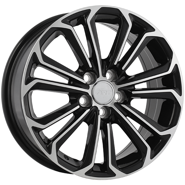 ART Replica REPLICA 95 Gloss Black - Machined Face 15x6 +40 5x100mm 54.1mm