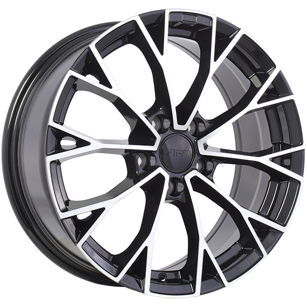 ART Replica REPLICA 382 Gloss Black - Machined Face 19x8 +45 5x112mm 57.1mm