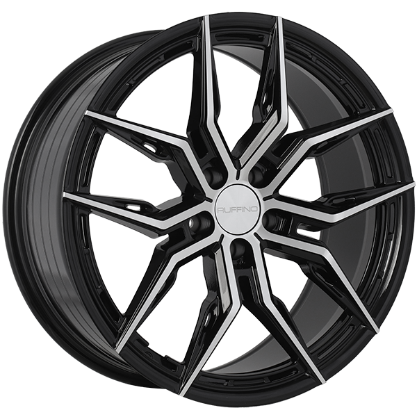 Ruffino ELEGANZA Gloss Black - Machined Face 20x9 +35 5x114.3mm 73.1mm