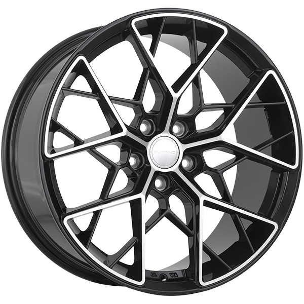 Ruffino CORSA Gloss Black - Machined Face 19x8.5 +35 5x114.3mm 67.1mm