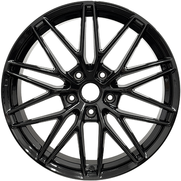 RAC Replica P12 Gloss Black 21x9.5 +26 5x112mm 66.5mm