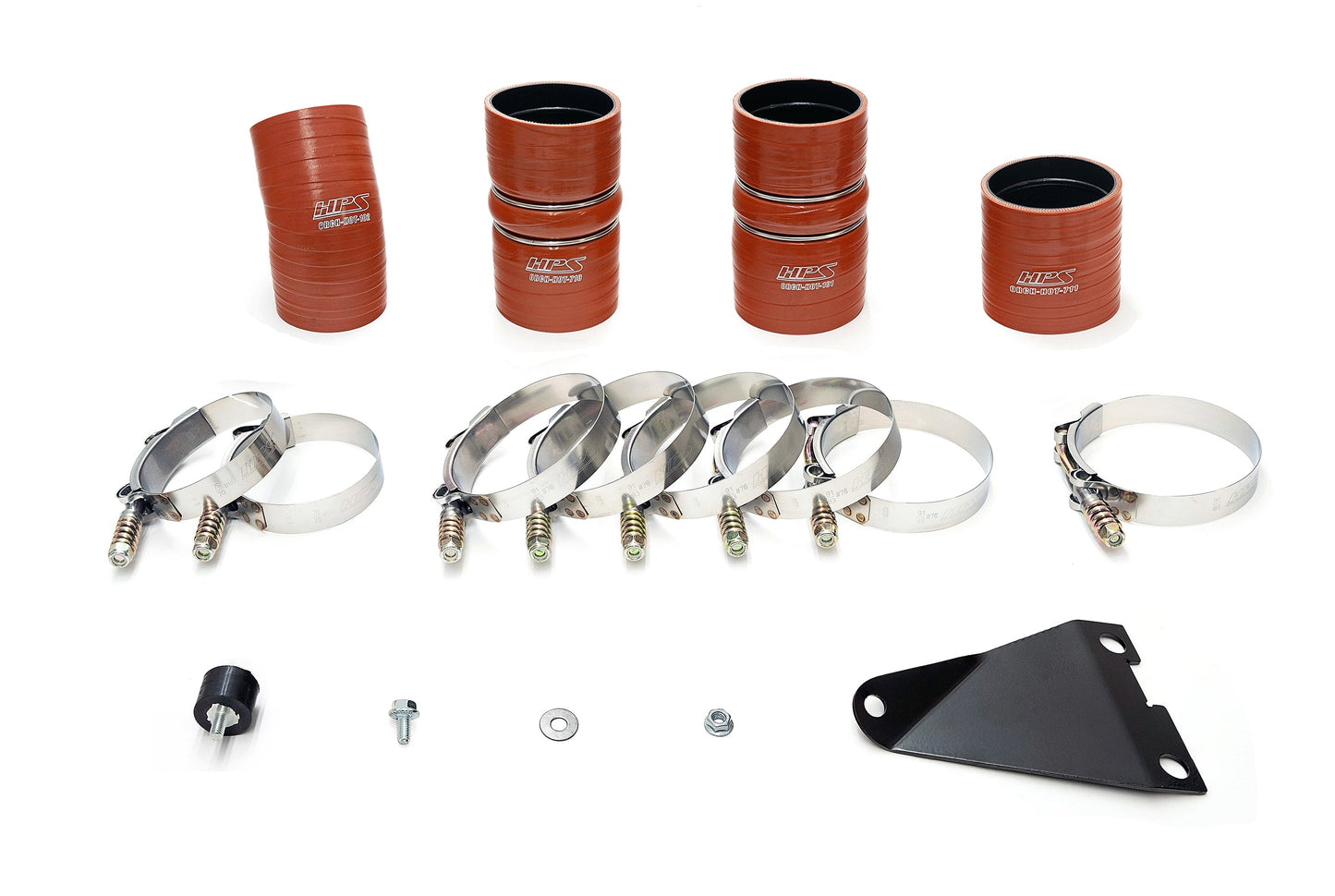 HPS Hot & Cold Side Charge Pipe with CAC Hose Intercooler Boots, 03-07 Ford F550 Superduty Powerstroke 6.0L Diesel Turbo
