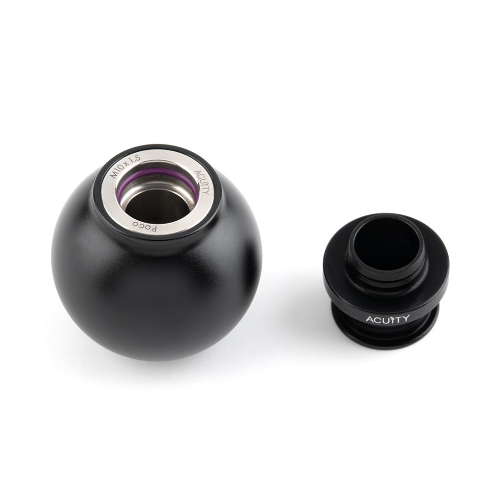 POCO Low-Profile Shift Knob in Satin Black Anodized Finish