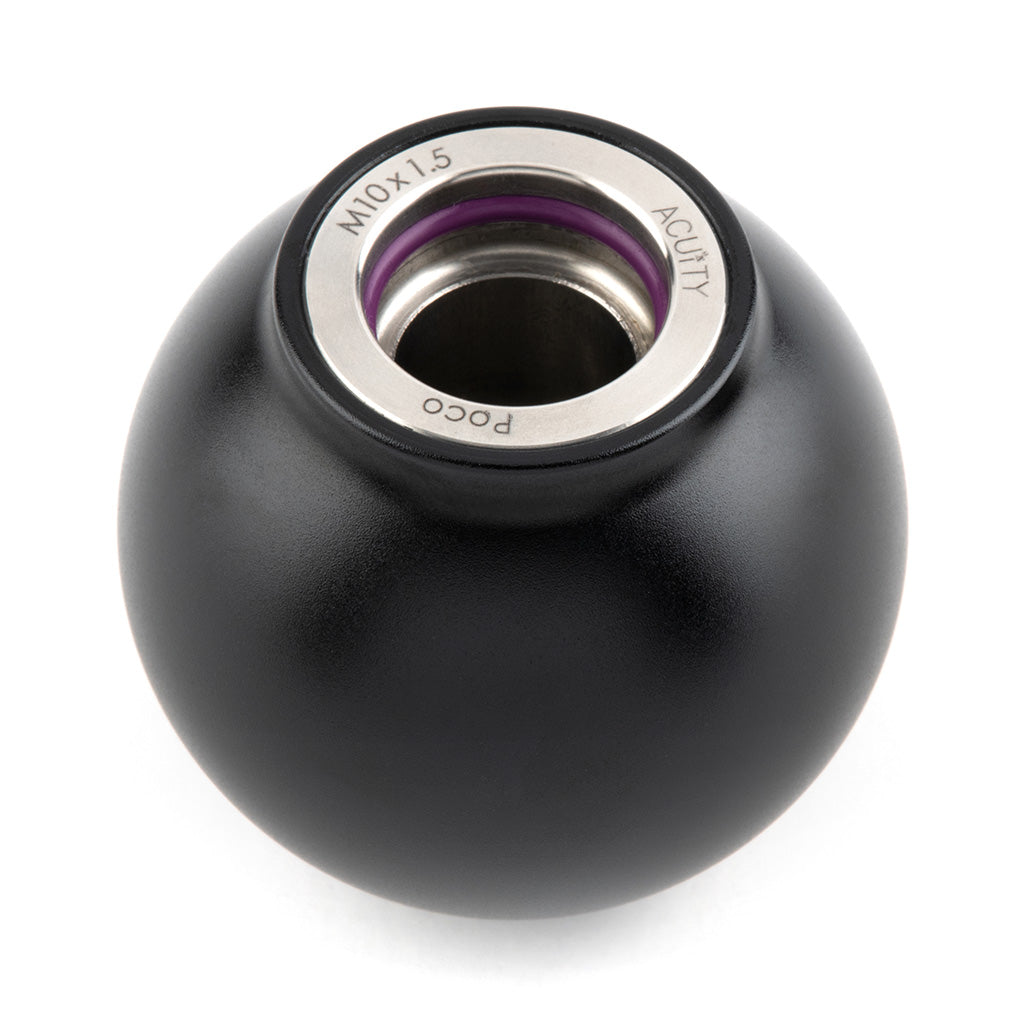 POCO Low-Profile Shift Knob in Satin Black Anodized Finish