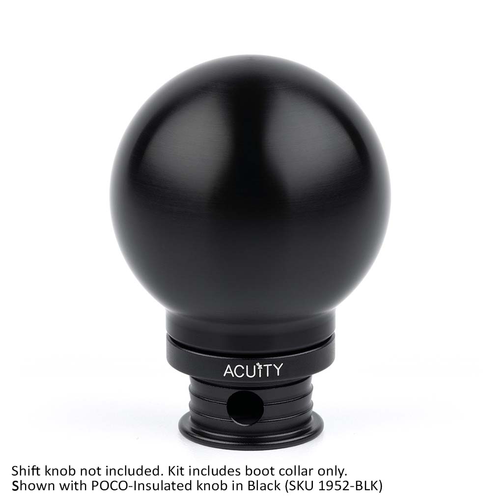 Satin Black Aluminum Shift Boot Collar for POCO Shift Knobs
