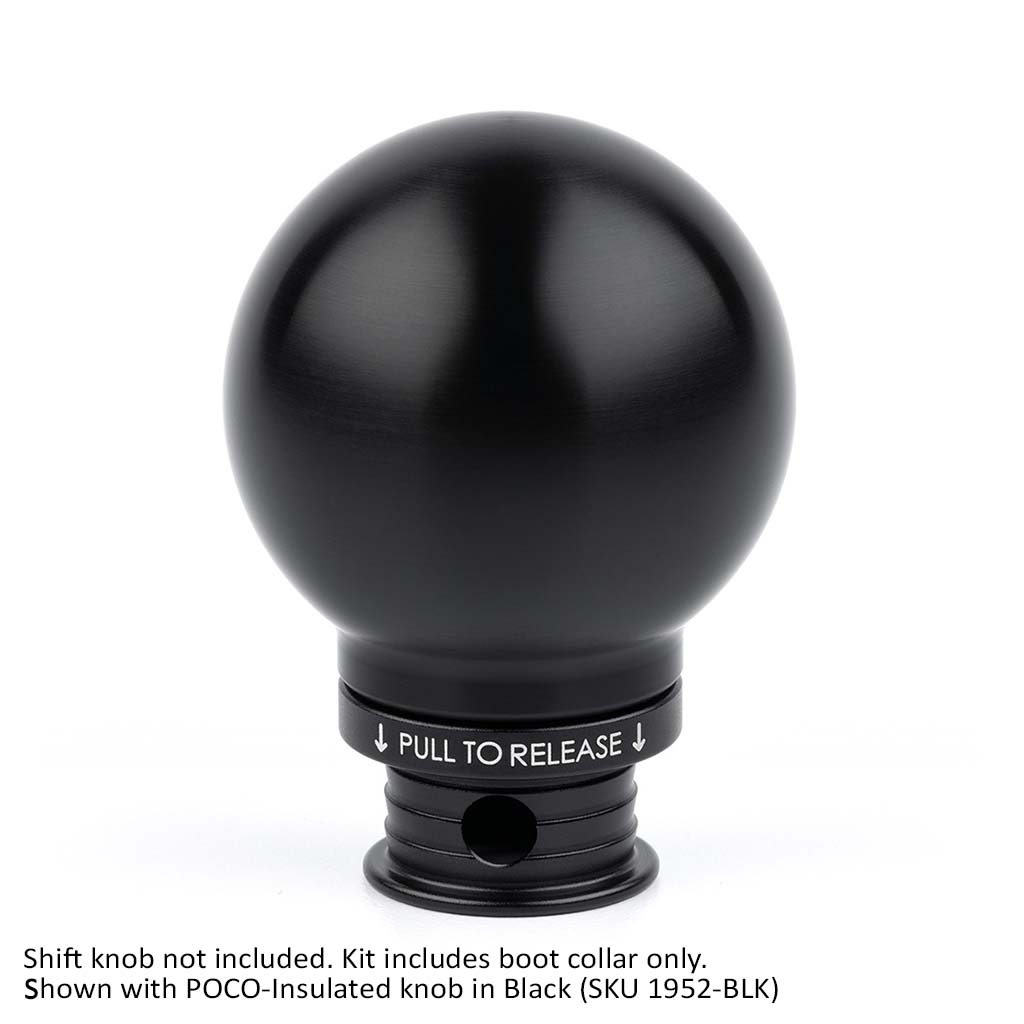 Satin Black Aluminum Shift Boot Collar for POCO Shift Knobs