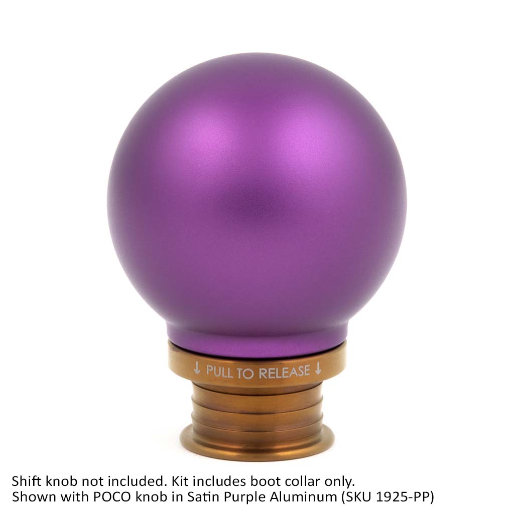 Burnt Gold Titanium Shift Boot Collar for POCO Shift Knobs
