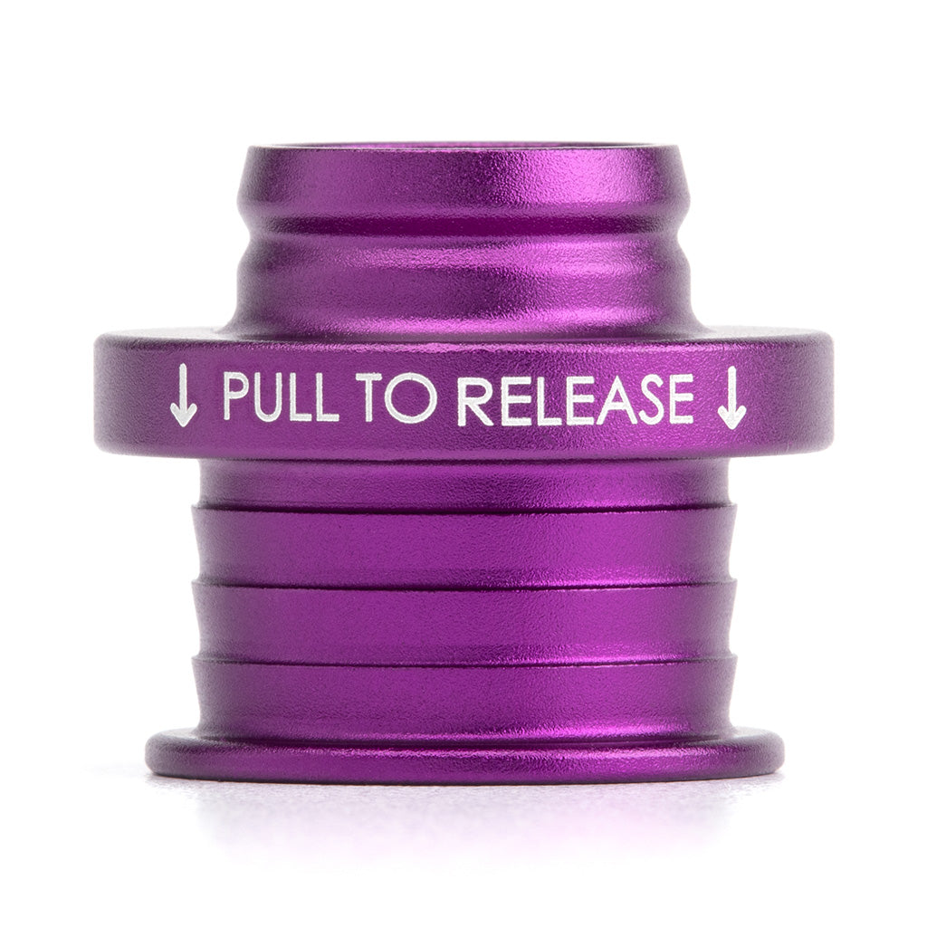 POCO Low-Profile Shift Knob in Satin Purple Anodized Finish