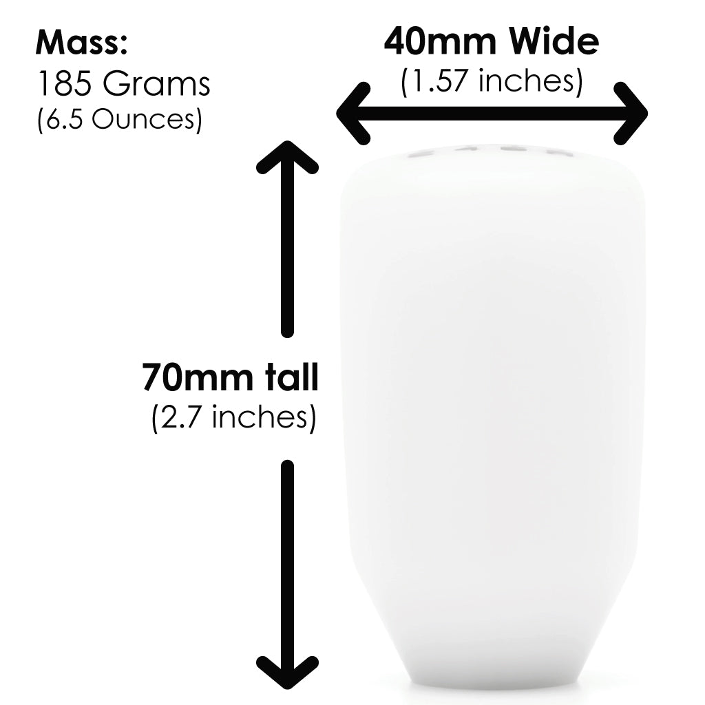 ESCO-Insulated Shift Knob in White (M10X1.5)