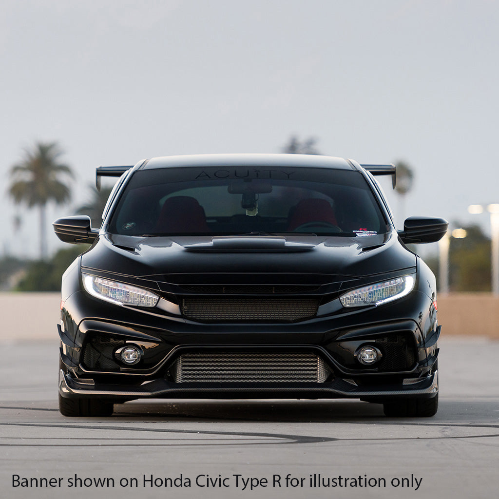 Matte Black Windshield Banner