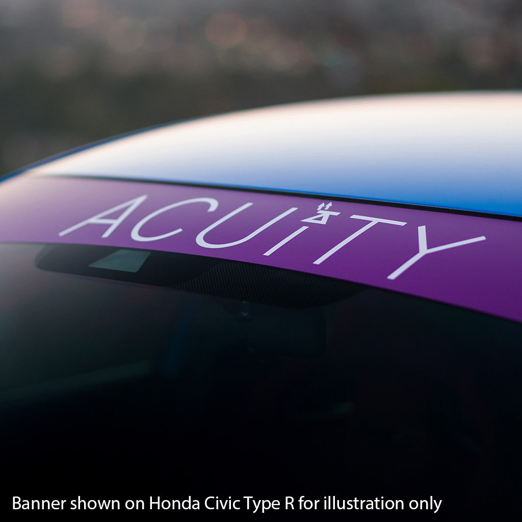 Matte Purple Windshield Banner