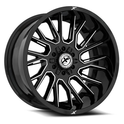 XF OFFROAD XF-230 - Gloss Black Machined 17x9 ET12 5x127/5x139.7