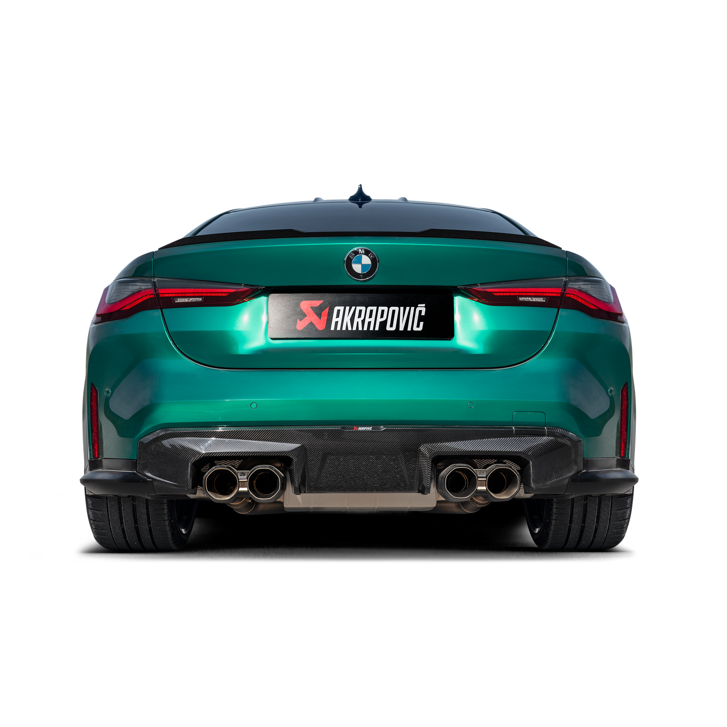 Akrapovič Slip-On Line Exhaust (Titanium) w/o Tips - 2021+ BMW M3/M4 (G80/G82)