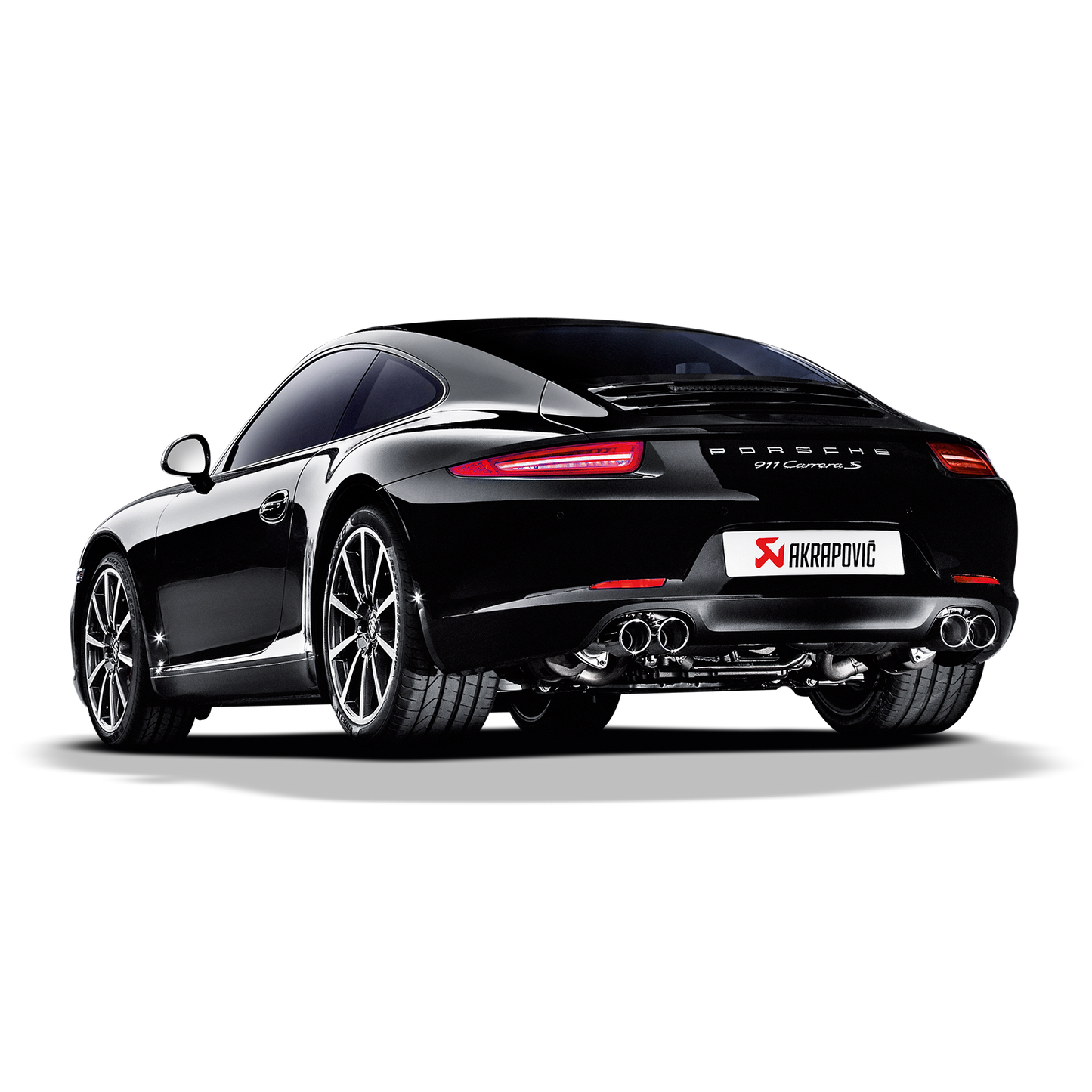 Akrapovič Slip-On Line Exhaust (Titanium) w/Titanium Tips - 2012-2015 Porsche 911 Carrera Cabriolet S/4/4S/GTS (991)