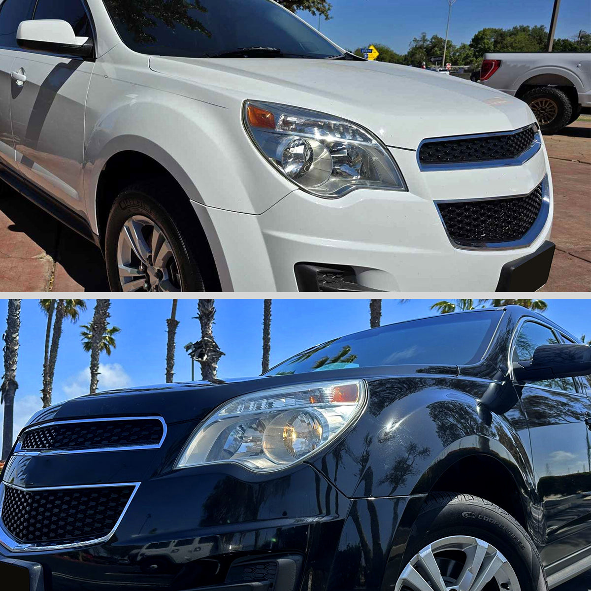 2010??2015 Chevrolet Equinox Factory Style Headlights (Chrome Housing / Clear Lens)