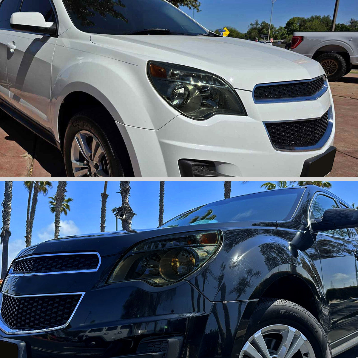 2010??2015 Chevrolet Equinox Factory Style Headlights (Chrome Housing / Smoked Lens)