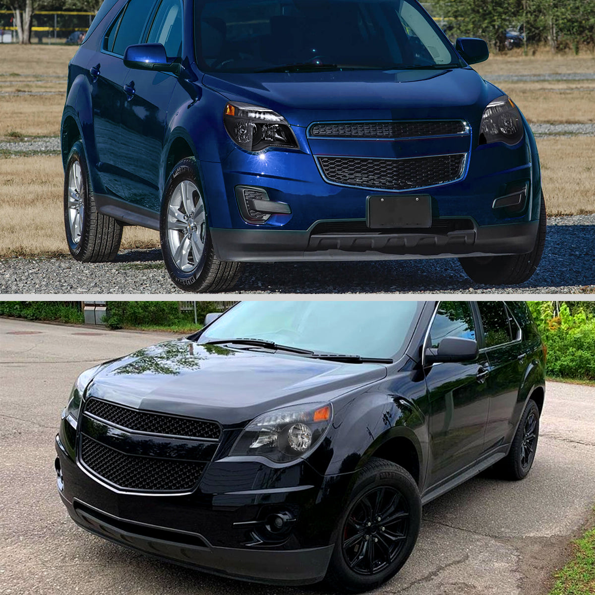 2010??2015 Chevrolet Equinox Factory Style Headlights (Matte Black Housing / Clear Lens)