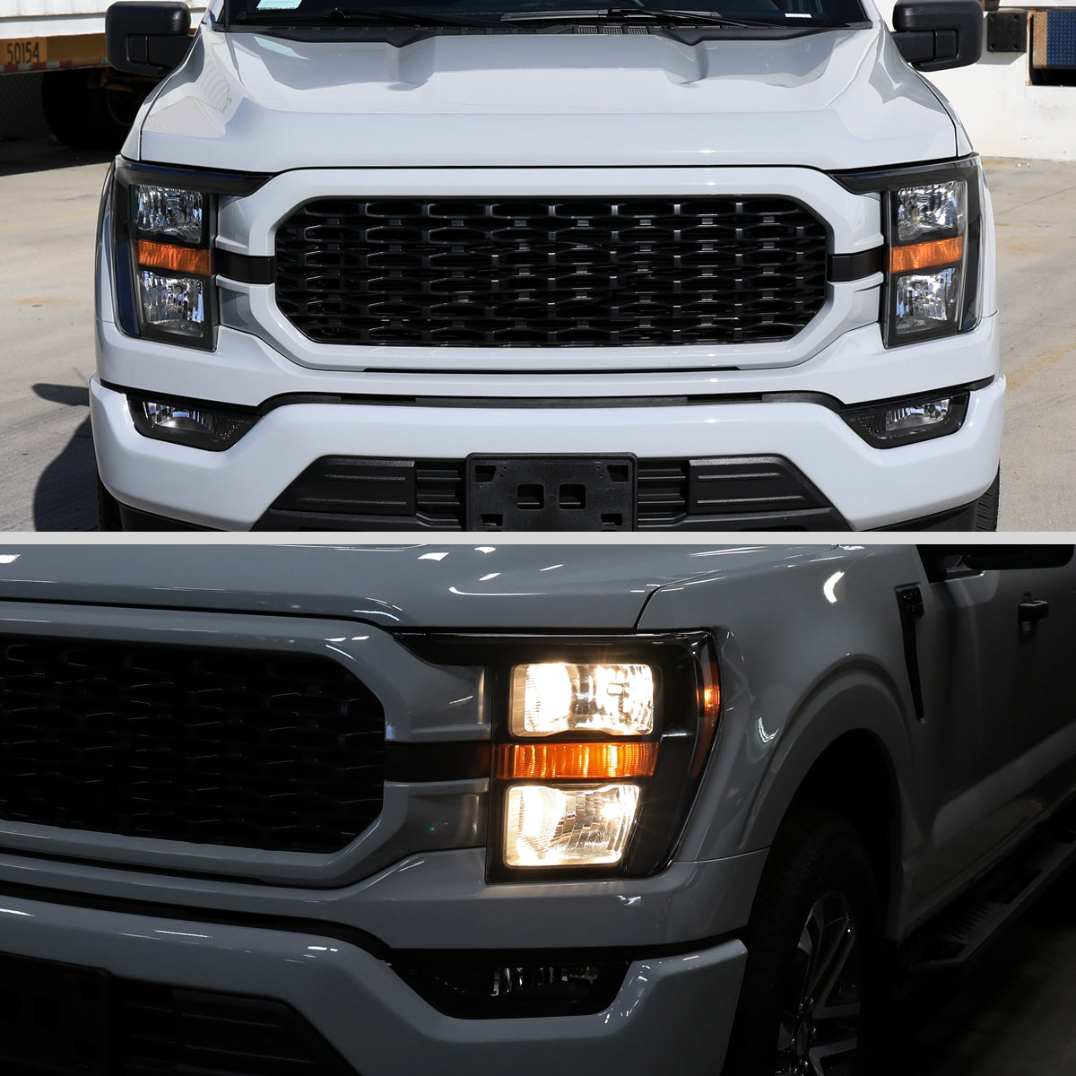 2021-2023 Ford F-150 Factory Style Headlight (Matte Black Housing / Clear Lens ) - Driver Side Only