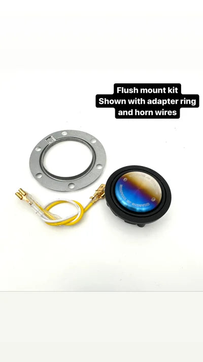 TITANIUM STEERING WHEEL HORN BUTTON FLUSH MOUNT
