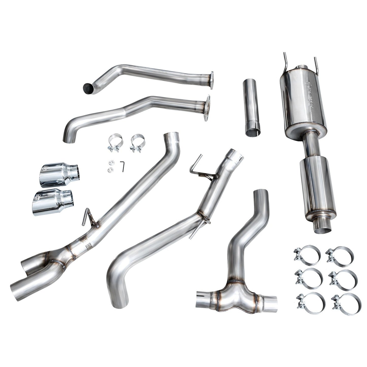 AWE Tuning 0FG Exhaust w/Dual Chrome Silver Tips for 2022+ 3rd Gen Toyota Tundra