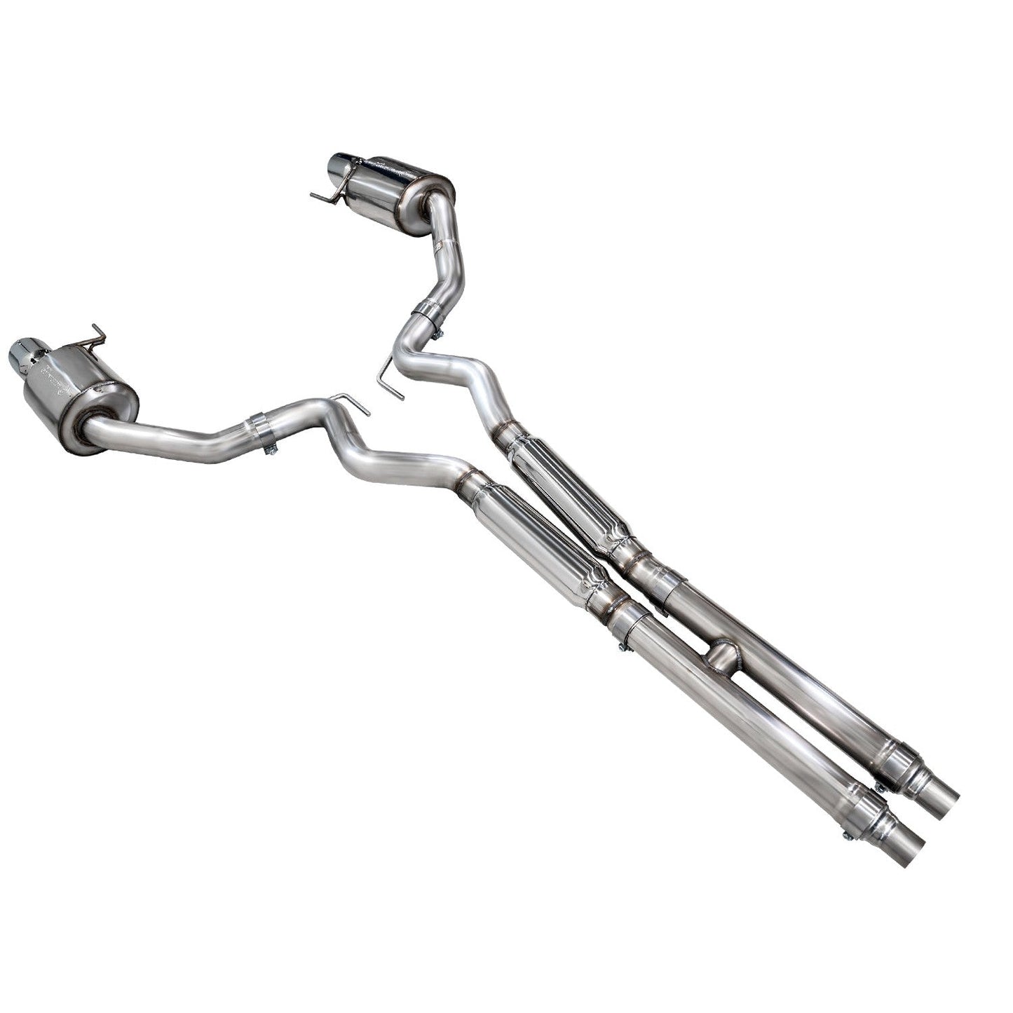 AWE Tuning Touring Catback Exhaust w/ Dual Chrome Silver Tips - 2024 Ford Mustang GT Fastback S650 RWD