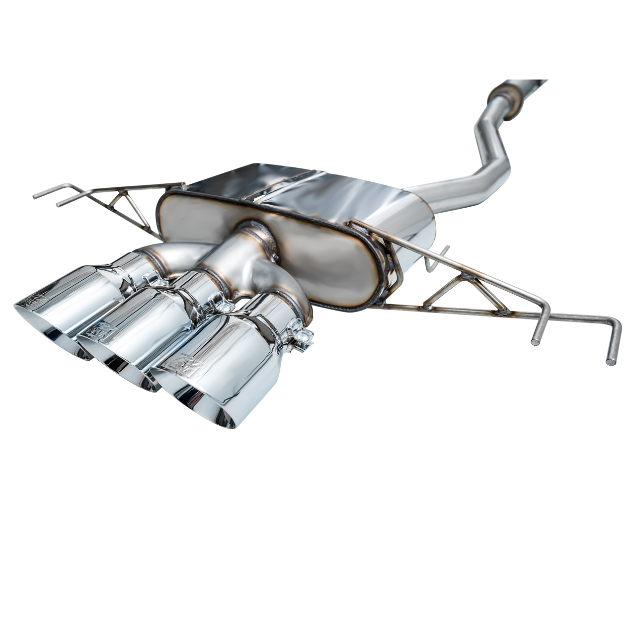AWE Tuning Touring Edition Exhaust w/Triple Chrome Silver Tips for 2023+ Honda Civic Type R FL5