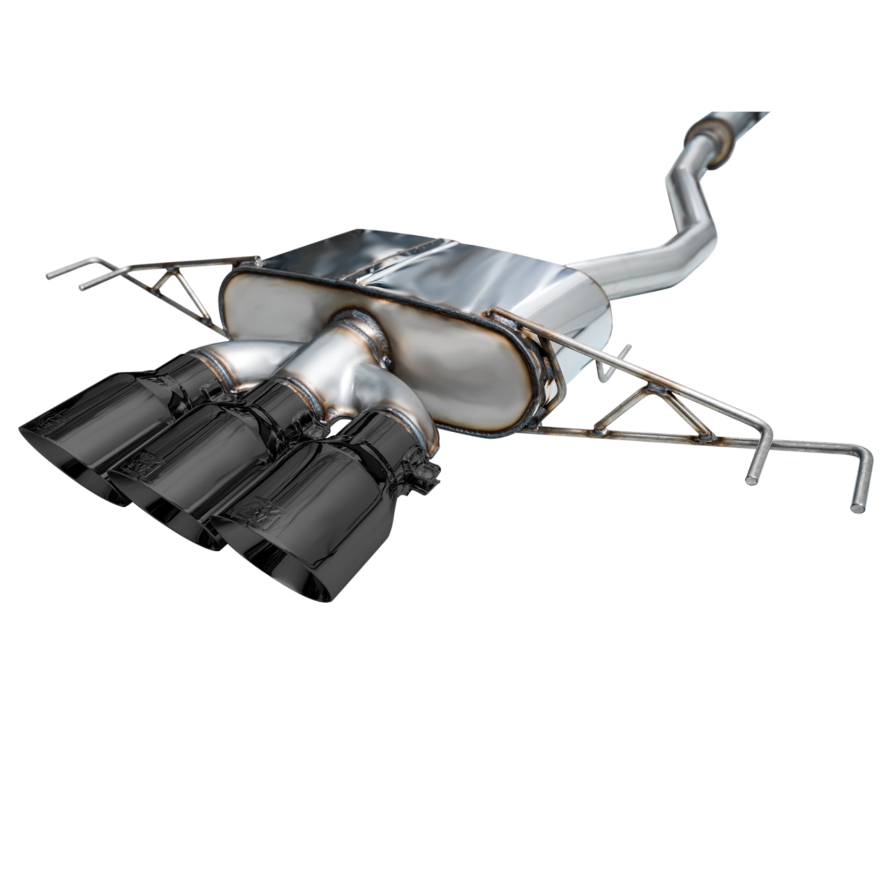 AWE Tuning Touring Edition Exhaust w/Triple Diamond Black Tips for 2023+ Honda Civic Type R FL5