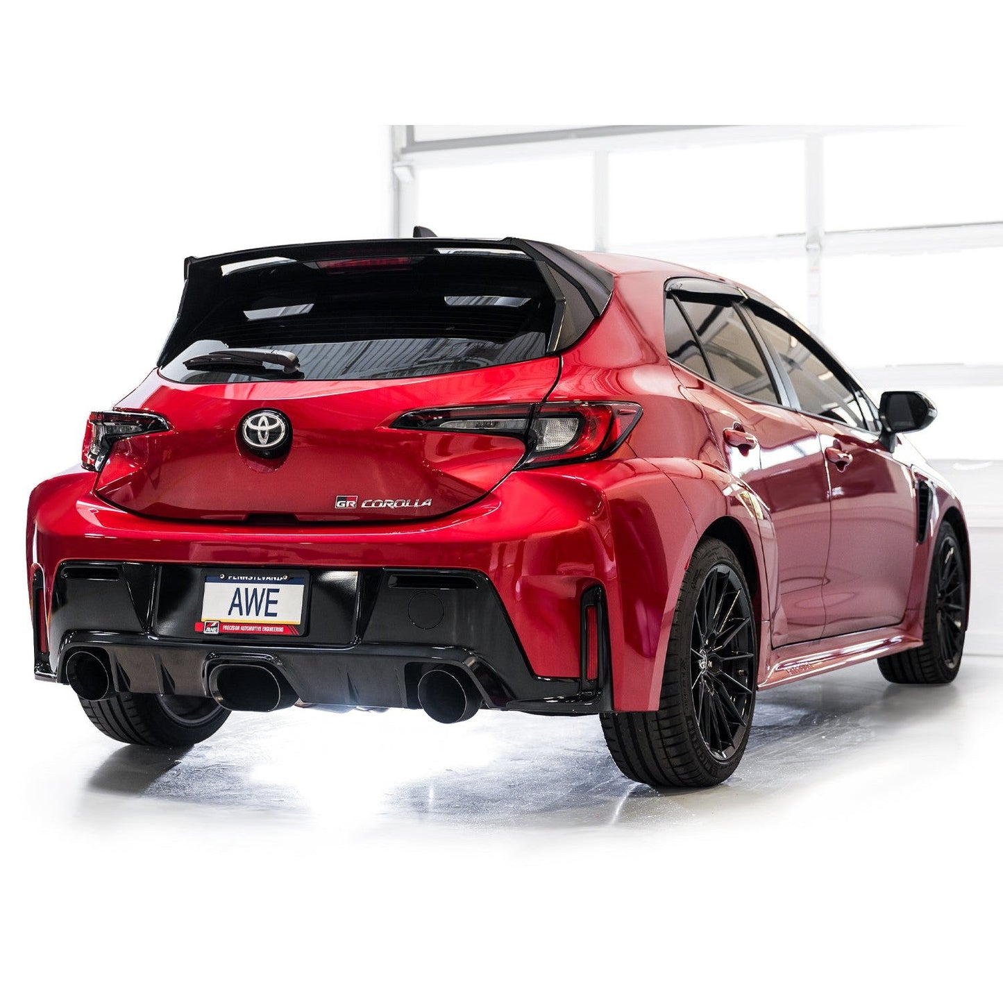 AWE Tuning Track Edition Exhaust w/Diamond Black Tips for 2023+ Toyota GR Corolla