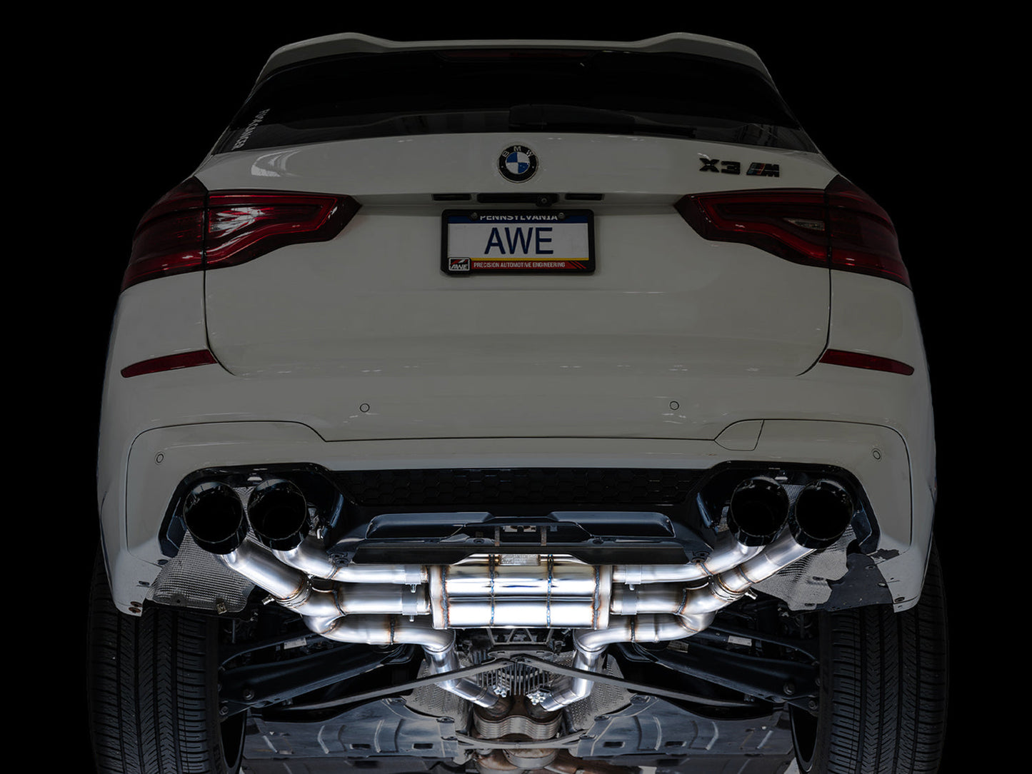 AWE Tuning SwitchPath Axleback Exhaust w/Diamond Black Tips for 2020+ BMW F97 X3M