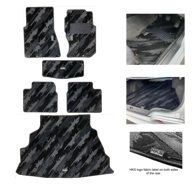 HKS FLOOR MATS BNR32 FULL SET OCT RHD