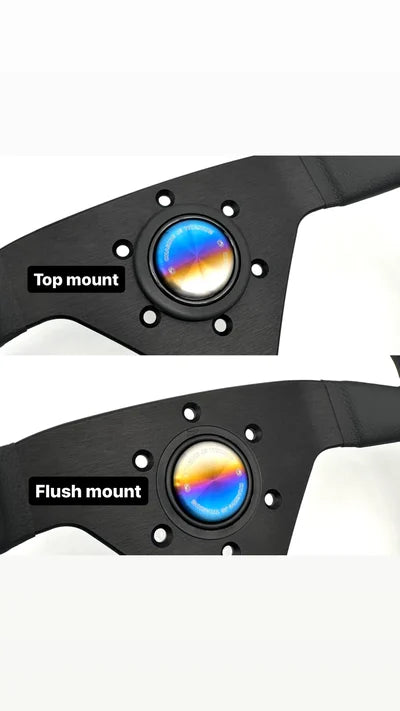 TITANIUM STEERING WHEEL HORN BUTTON FLUSH MOUNT