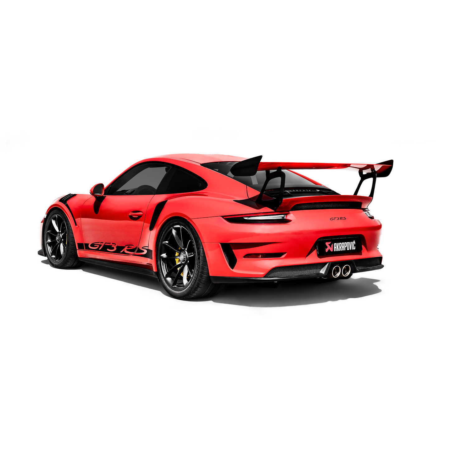 Akrapovič Slip-On Line Exhaust (Titanium) w/Tips & Carbon Fiber Diffuser - 2018-2019 Porsche GT3 RS (991.2)