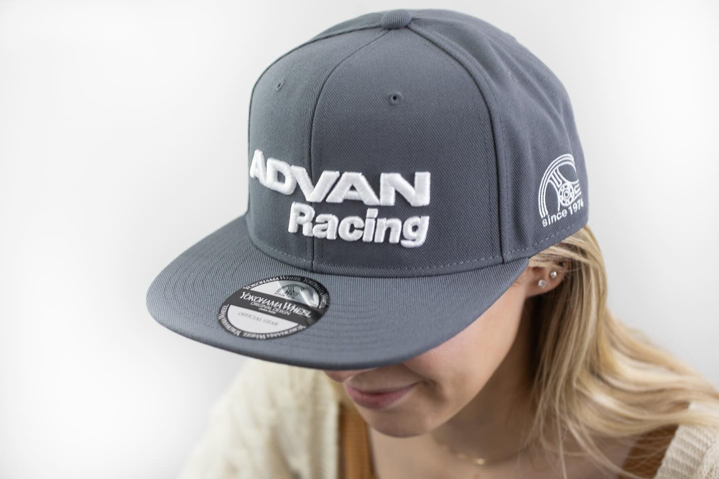 Advan Racing Snapback Cap (Gray/White Lettering)