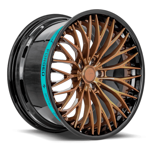Sentali Barrel Forged SB1 Gloss Black Lip / Gloss Bronze Centre 20x9 +25 5x112mm 66.6mm