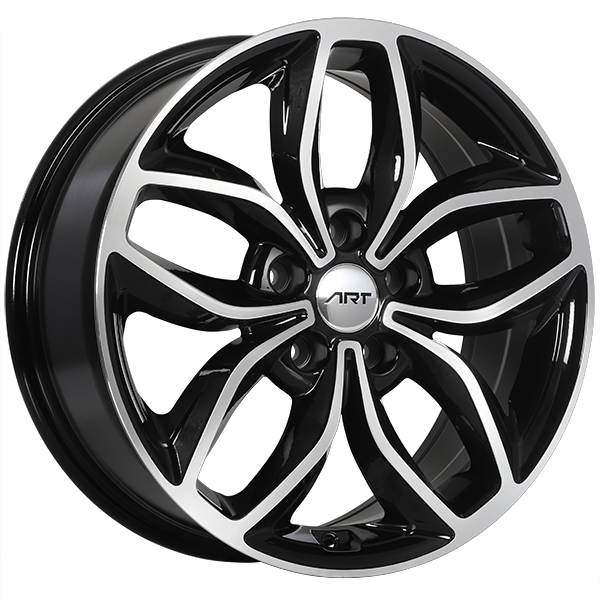 ART Replica REPLICA 143 Gloss Black - Machined Face 17x7 +45 5x114.3mm 67.1mm
