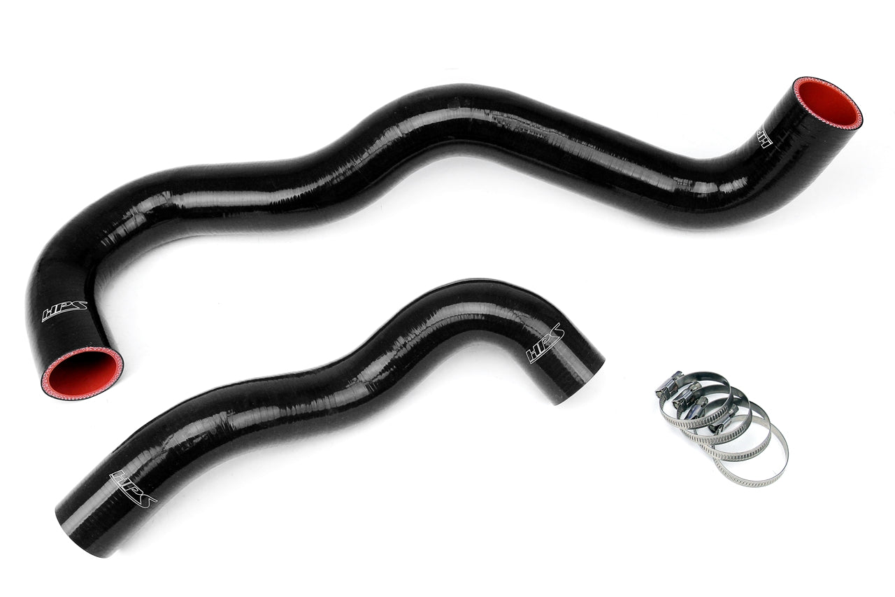HPS Black Silicone Radiator Coolant Hose Kit 03-05 Ford Excursion 6.0L Diesel Turbo Twin Beam Suspension 57-1075-BLK