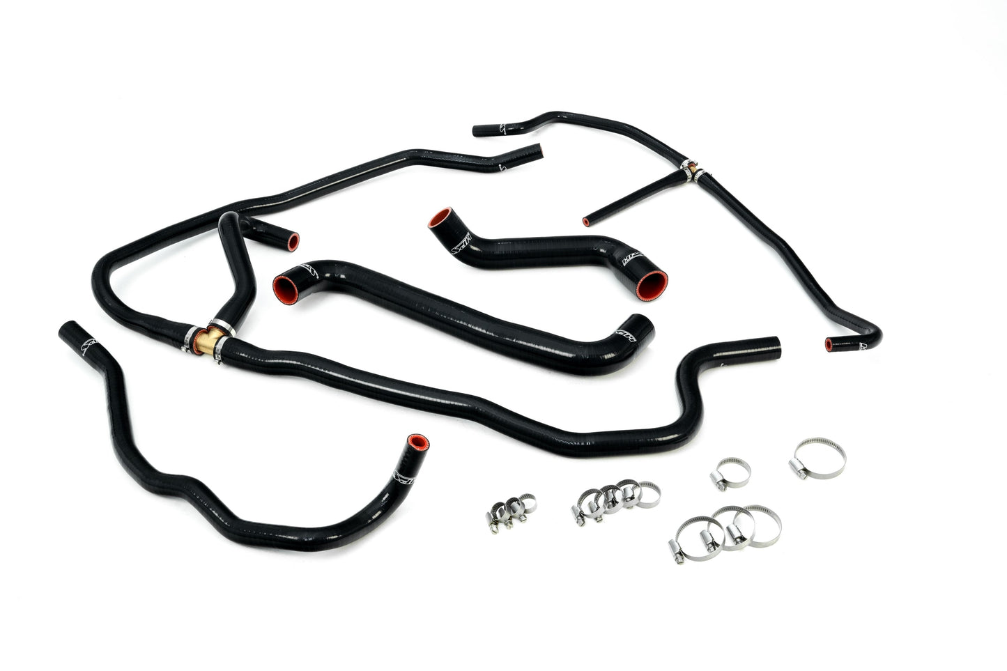 HPS Reinforced Black Silicone Radiator + Heater Hose Kit Coolant Chevy 2008 Corvette 6.2L V8