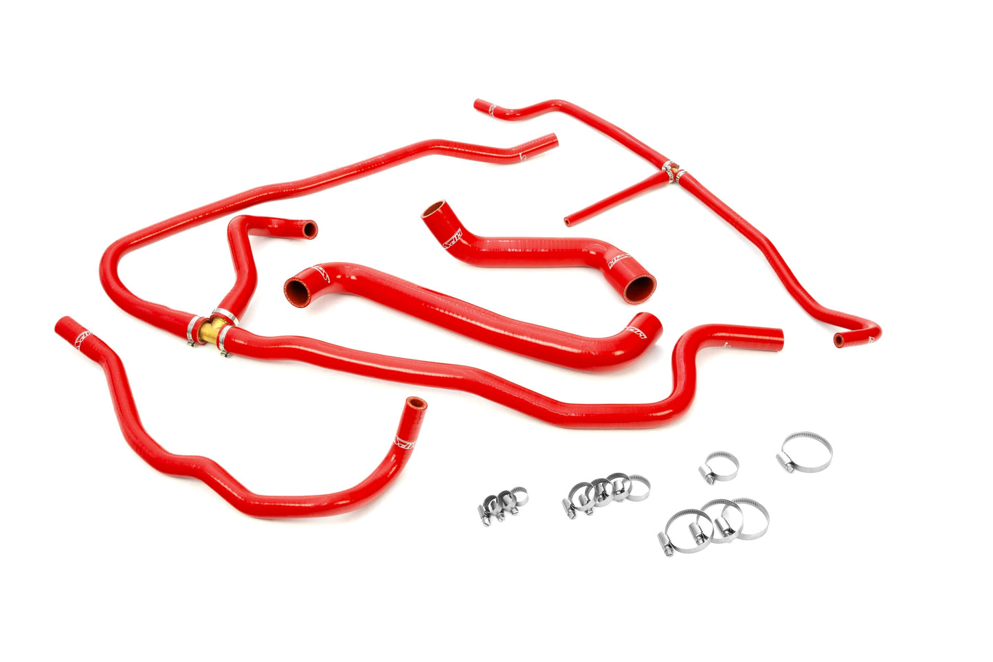 HPS Reinforced Red Silicone Radiator + Heater Hose Kit Coolant Chevy 05-07 Corvette 6.0L LS2 V8