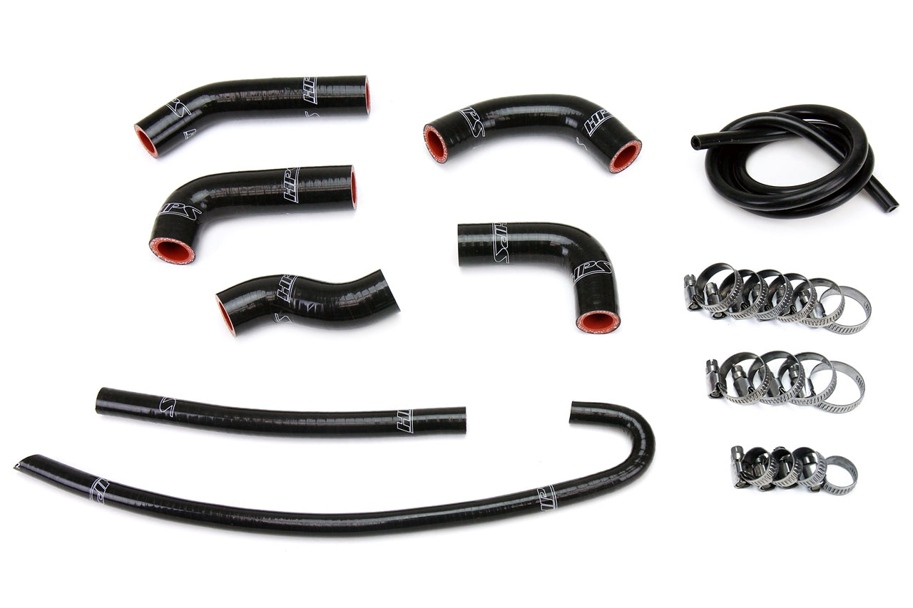 HPS Black Reinforced Silicone Radiator Hose Kit Honda 00-10 XR650R