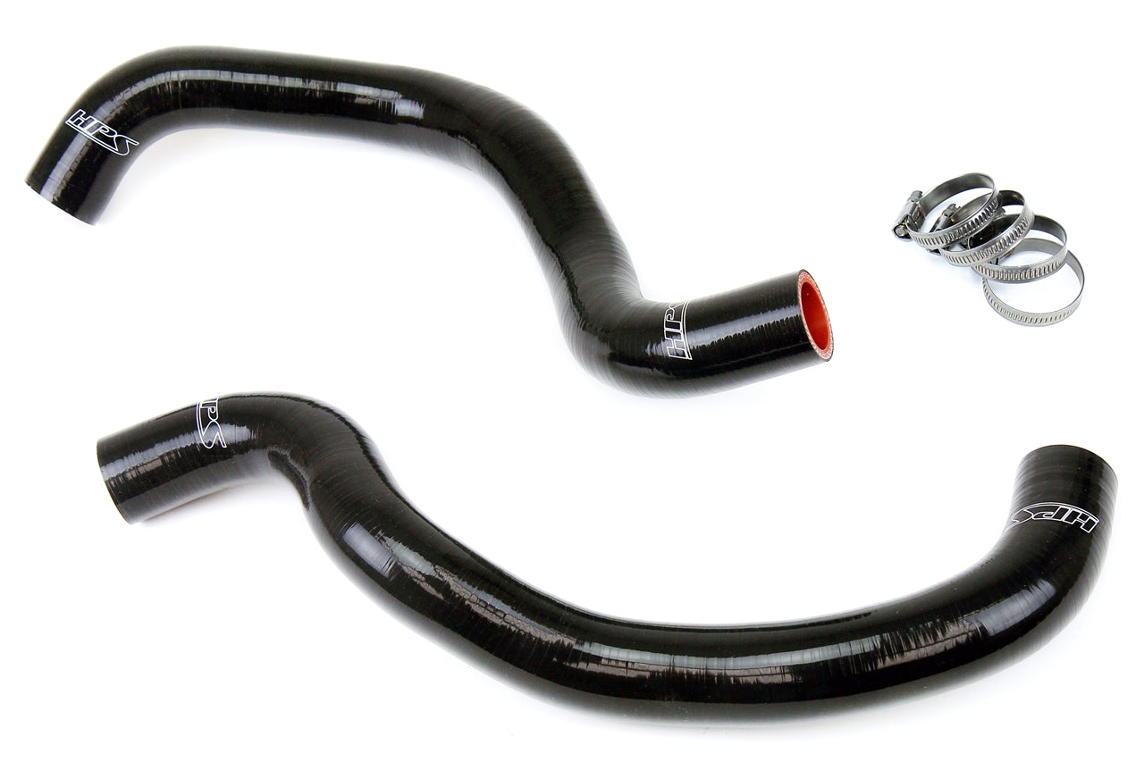 HPS Black Reinforced Silicone Radiator Hose Kit Coolant Acura 04-08 TSX 2.4L